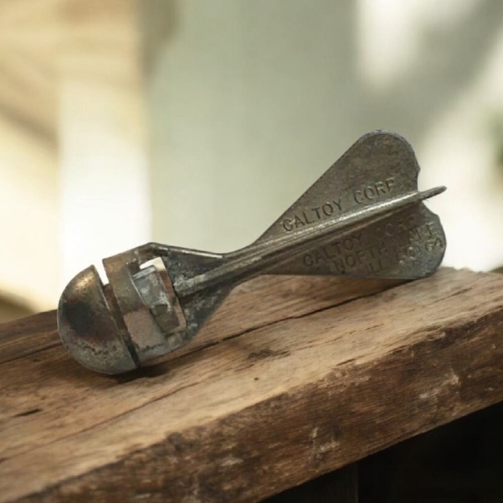 Vintage 1970s Caltoy Corp. Cap-Firing Rocket Bomb Grenade Toy (Die-Cast Metal)